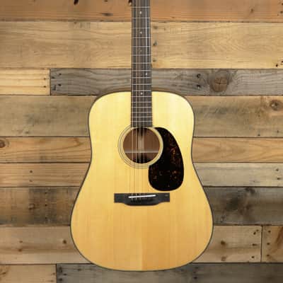 Martin D-18 Acoustic Guitar Satin Natural w/ Case image 4