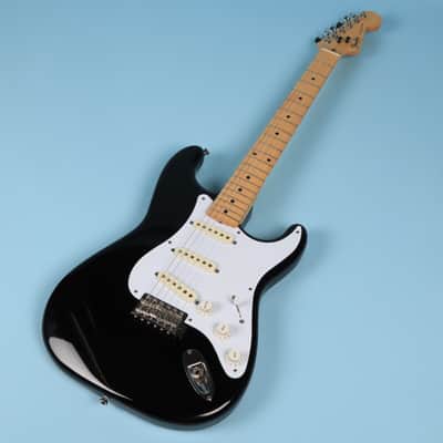 1989-1990 Fender MIJ Stratocaster Strat Japan Maple Neck Black Electric Guitar image 6