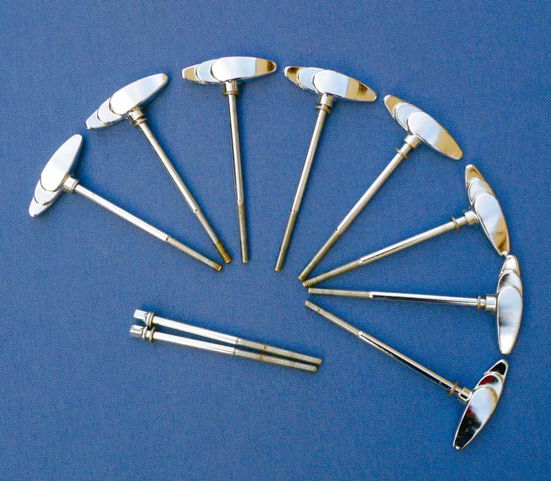 Yamaha Maple Birch Oak Beech Custom Tension Rods T-Rods Short Pack Of 10 - part nr U0043600 MINT image 1