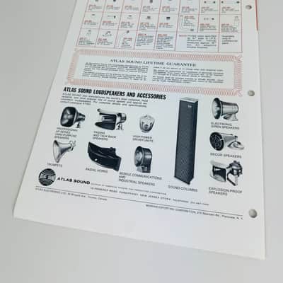 Atlas Sound Dealer Literature Package 1972 image 10