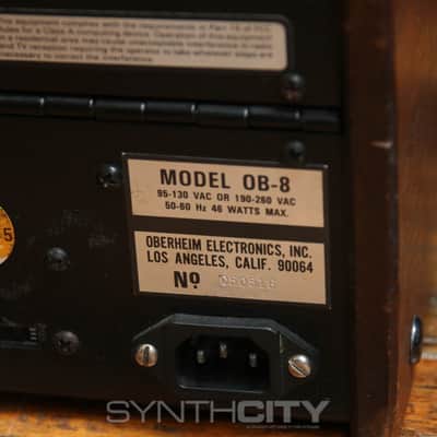 Oberheim OB-8 61-Key 8-Voice Synthesizer 1983 - Blue with Wood Sides image 8
