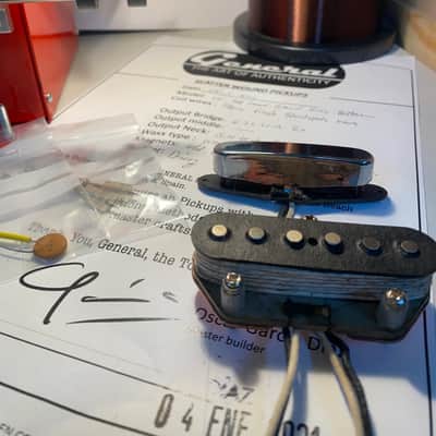 General Vintage Tone Telecaster pickups set hand made pre cbs Premium Master set 2020 Grey botton image 2