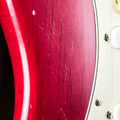 2005 Fender Highway One Stratocaster crimson red transparent image 10