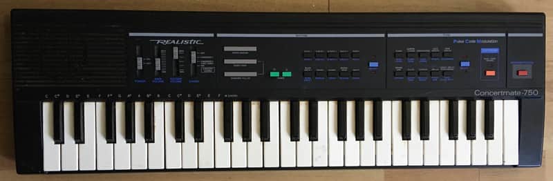 Realistic Concertmate 750 (Casiotone MT-140 Clone) 1980s Made in Japan Synthesizer Keyboard image 1