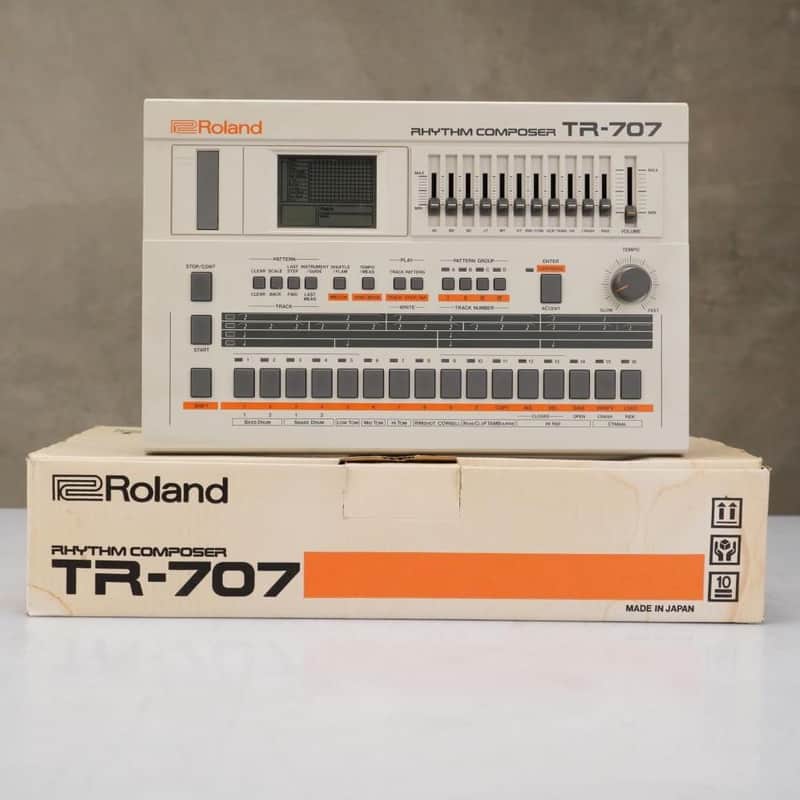 Immagine Roland TR-707 Rhythm Composer Drum Machine w/ Box #58730 - 1