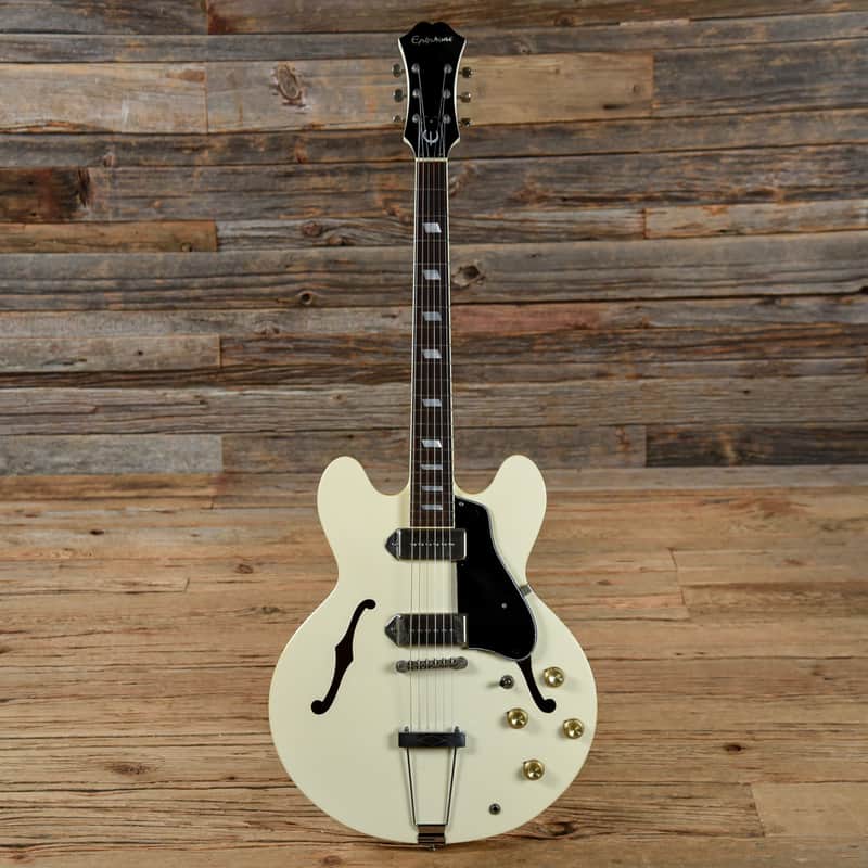 Epiphone Casino MIJ White 1980's USED (s003) | Reverb