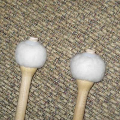 ONE pair new old stock Regal Tip 601SG, GOODMAN # 1, TIMPANI MALLETS HARD, inner wood core covered with first quality white damper felt, hard rock maple haandles / shaft (includes packaging) image 21