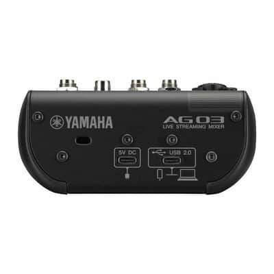 Yamaha AG03MK2 3-Channel Live Streaming Loopback Audio USB Mixer - Black image 3