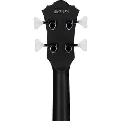Ibanez AGB200 Artcore Semi-Hollow Electric Bass, Black Flat image 3