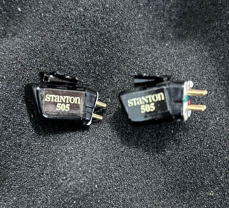 Stanton 505 Turntable 2 DJ Cartridges (no stylus) Pair image 1
