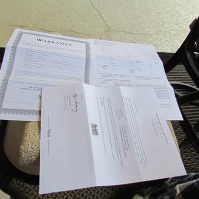 Sadowsky Owners Packet With Warranty, RoHS Compliance Letter, Diagram Of Bass Controls, & More image 5