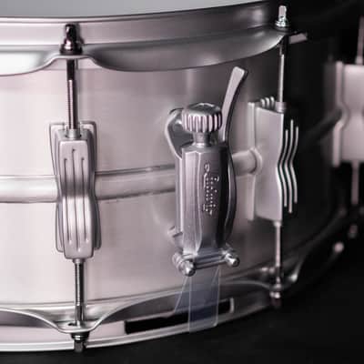 Ludwig 14"  x 6.5" Limited Acrolite Satin Chrome Snare Drum image 3