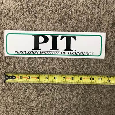 Percussion Institute of Technology (PIT) Vintage Decal early 90's image 1