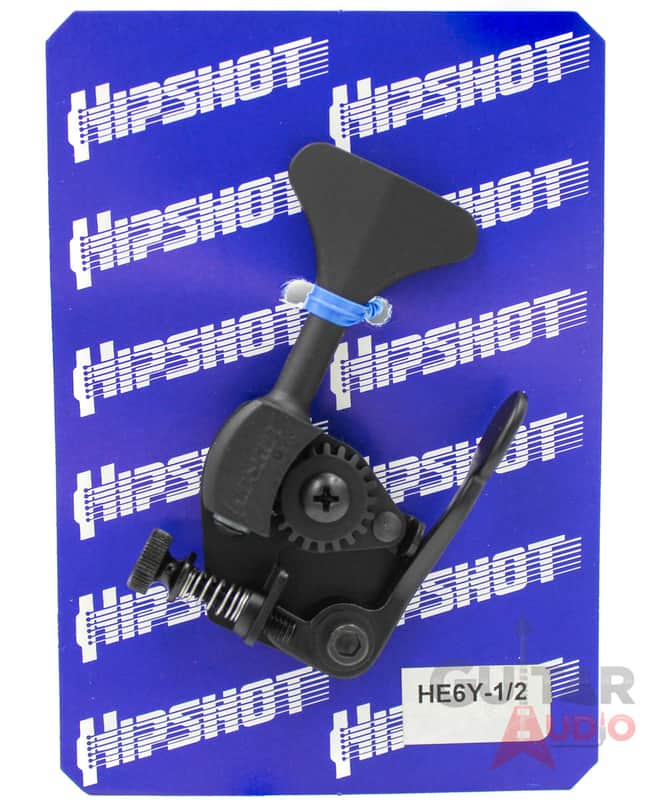 Hipshot HE6Y-1/2 Ultralite D-Tuner X-Tender 1/2 Bass, Black, 20665B image 1