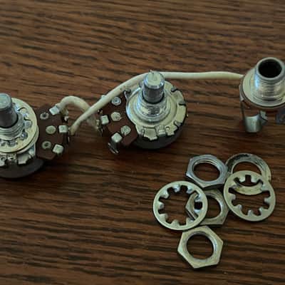 set 1966 Fender guitar bass pots set Mustang Precision Jazz image 1