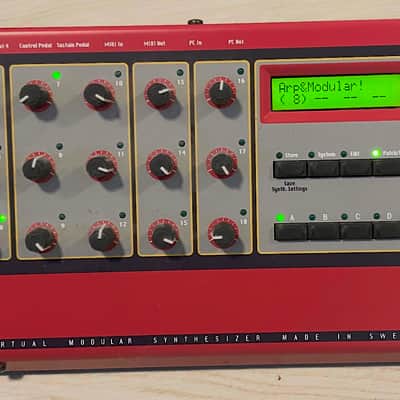 Nord Modular Rack Desktop / Rackmount Virtual Synthesizer 1997 - 2003 - Red