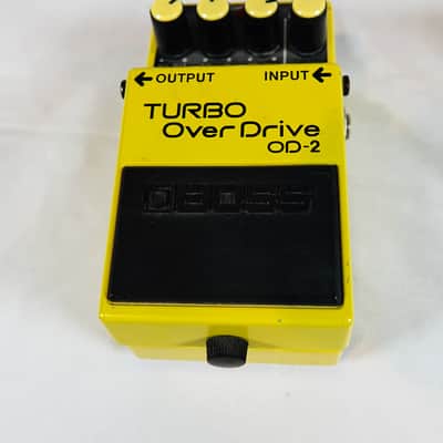 Boss OD-2 Turbo OverDrive (Black Label) 1988 - 1995 - Yellow image 1