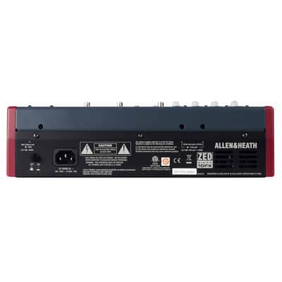 Allen & Heath ZED60-10FX 10 Channel Multipurpose FX PA Live Mixer w Effects & C image 5