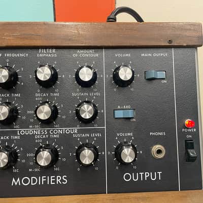 Mid 70s Vintage Moog Minimoog Model D • Early Serial #5233 • Original Walnut • Kenton Pro Solo Mk3 image 2