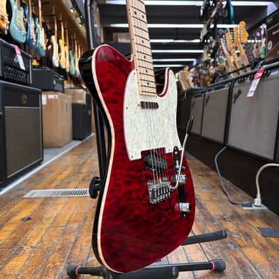 Tom Anderson Custom Top T Classic Contoured Electric Guitar Cajun Red with Binding w/Hard Case image 2