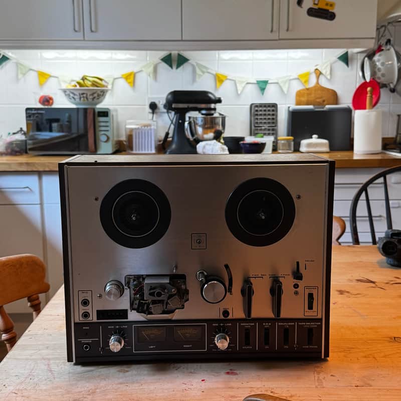 Akai 4000 Reel to Reel Recorder Fully Working Mic Pre Stereo image 1