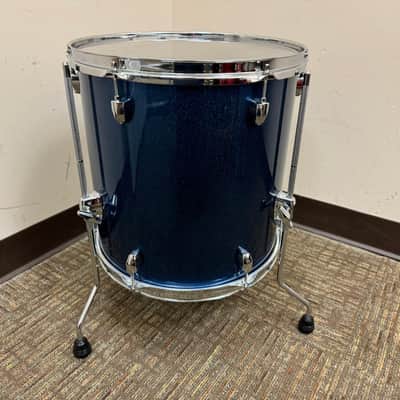 Pearl Export EXX Floor Tom 14x14" Electric Blue Sparkle image 4