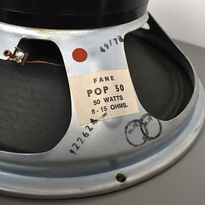 Fane Pulsonic cone speakers from 1972/73 used by : Hiwatt Vox Orange Sound city image 8