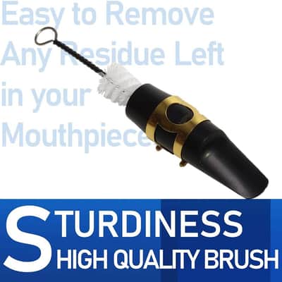 Alto Saxophone ALL-INCLUSIVE Giftable Care Kit: Mouthpiece Brush + Dust Brush + 2 Microfiber Cleaning Swab + Thumb Cushion + Premium Cork Grease + Reed Case, Handy Case, Extend Life of Sax! image 2