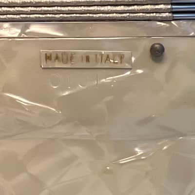 Contello Accordion 60’s in Pearl with Case Made In Italy image 16