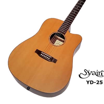 S.Yairi YD-25C Solid Sitka Spruce & Rosewood Dreadnaught acoustic guitar with cutaway image 1