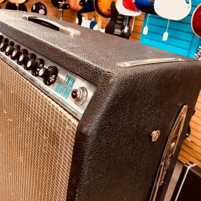 Fender Twin Reverb Silver Face 1974 Vintage Guitar Tube Combo Amp image 2