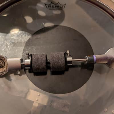 Yamaha Purple Label Cymbal Attachment for Stack or Hi Hat Set Up like 80s Weckl CSAT-940 2000s - Flat Metal Aluminum Look