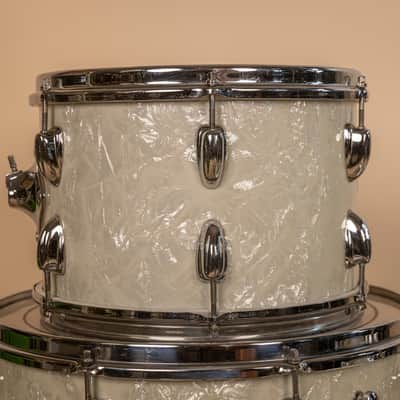 1960s Slingerland Modern Solo White Marine Pearl Drum Set image 18