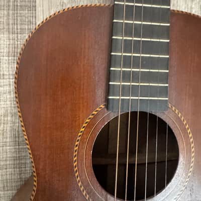 Antique 1920s Parlor Guitar Oscar Schmidt George Washburn Regal Supertone Walnut image 6