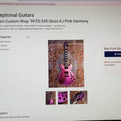Gibson Custom Shop '59 ES-335 - Gloss KJ Pink Harmony image 2