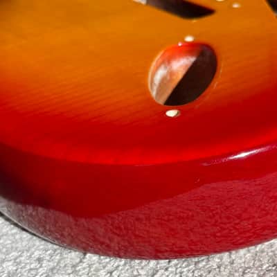 Fender Rarities Series Flame Ash Top American Original '60s Stratocaster Body Plasma Red Burst image 4