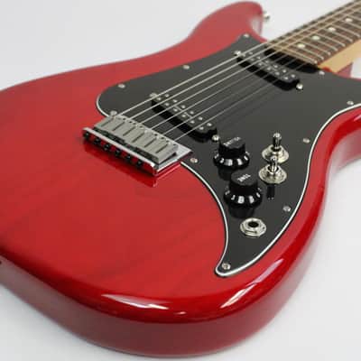 2020 Fender Player Lead II Electric Guitar, Crimson Red Transparent, Duncan Pickups image 5