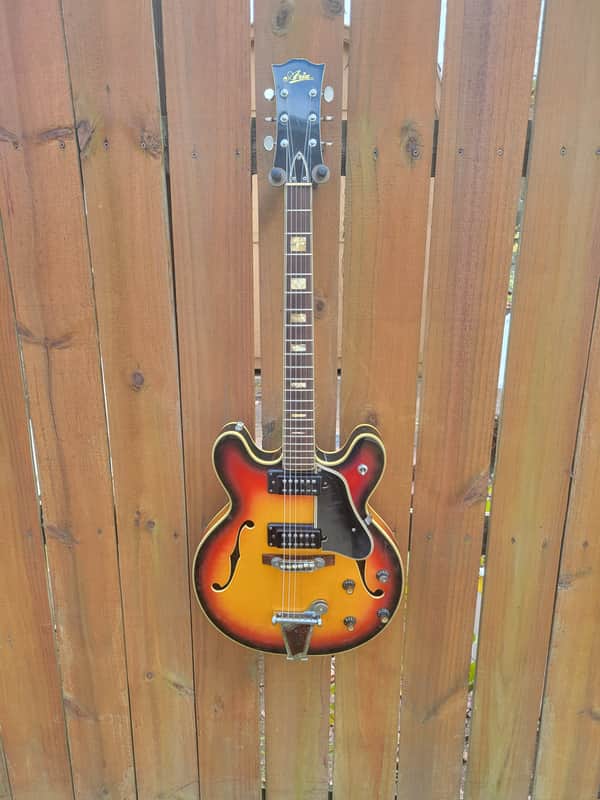 1960's Japan Made Aria 5102T Hollowbody Electric Guitar Great Player & Sound With Pro Set-up image 1