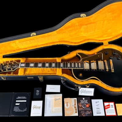 2025 Gibson Les Paul Custom '57 Triple Pickup Custom Shop VOS ~ Ebony image 14