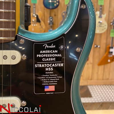 Fender American Professional Classic Stratocaster HSS, Rosewood Fingerboard, Faded Sherwood Green Metallic image 1