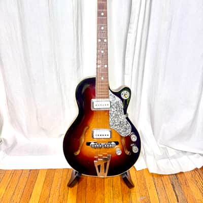 c. 1958 PREMIER BANTAM Deluxe E-704 Multivox Hollow Body Electric Guitar image 2