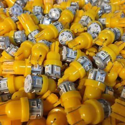 (10) Orange LED wedge Base Lamps 8v-/Pioneer SX /Sansui G-Models/Vintage Receiver-Kenwood kr-ka-kt image 2