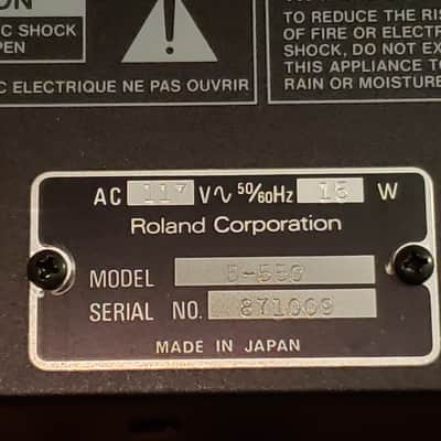 Roland D-550 Digital Piano Sound Module 1987 - Black image 8