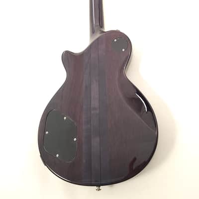 Agile AL-3200MCC-27 Black Flame Baritone Electric Guitar in 27 Inch Scale image 3