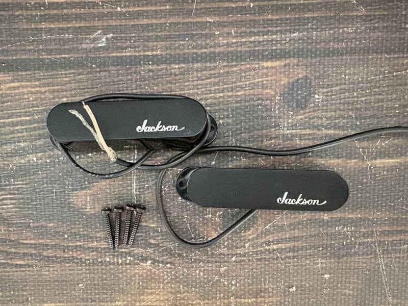 Vintage 80s Jackson USA J-200 Stacked Humbucker Direct Mount Pickup Set image 1