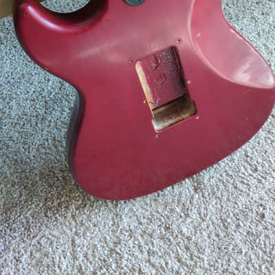 Vintage USA 1982 G&L Early S500 with 1984 Skyhawk neck in Transparent Red image 7