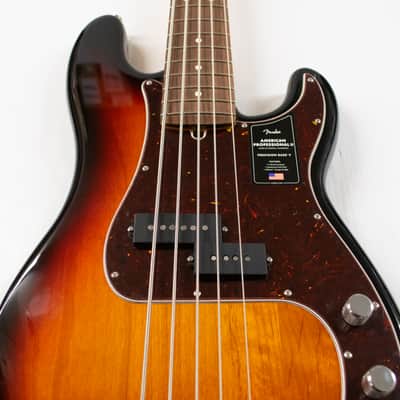 Fender American Professional II Precision Bass V - 3-color Sunburst with Rosewood Fingerboard image 3