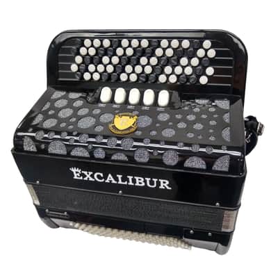 Excalibur 96 Bass Chromatic Button Accordion Akordeon Werks Black image 2