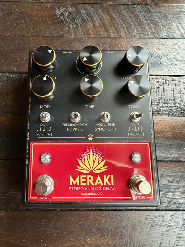 Walrus Audio Meraki Stereo Analog Delay 2024 - Present - Black / Red image 1