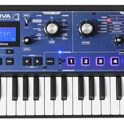 Novation MiniNova 37-Key USB MIDI Keyboard Synthesizer+Hydraulic Air Lift Bench image 8